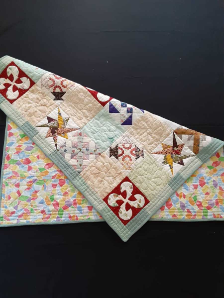 ヤフオク！出品中】ハンドメイド パッチワーク サンプラーキルト (104