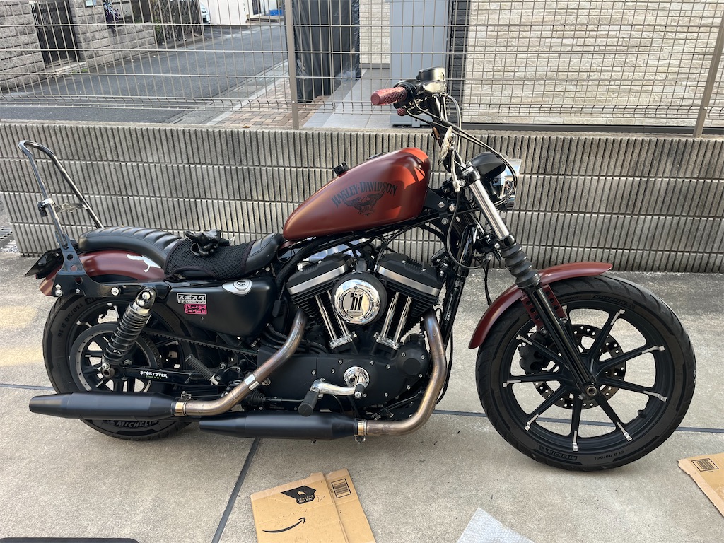 車検準備 - ゼロから始めた大型自動二輪(スポーツスター XL883N アイアン)