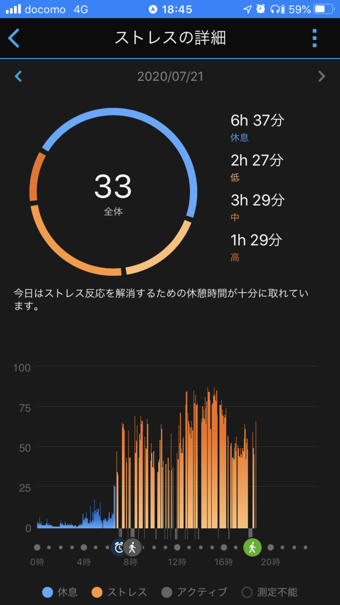 ガーミン　ストレス　
