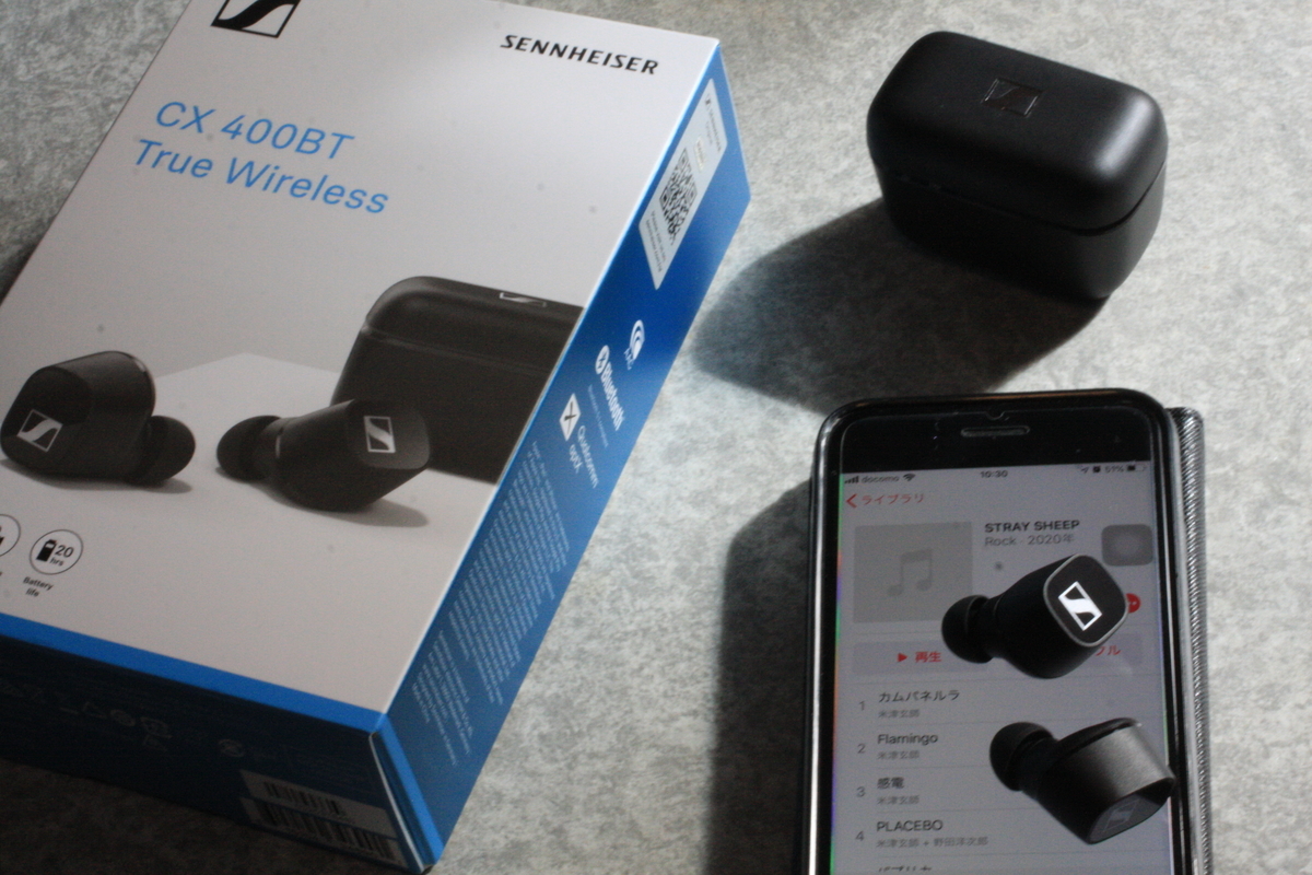 ゼンハイザー CX400BT TW1 BLACK 完全ワイヤレスイヤホン SENNHEISER（ゼンハイザー） Bluetooth 完全ワイヤレスイヤホン CX