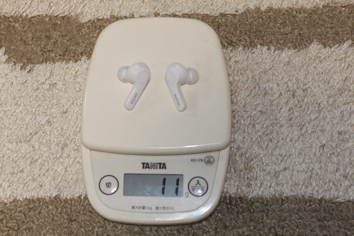 earfun air 重さ
