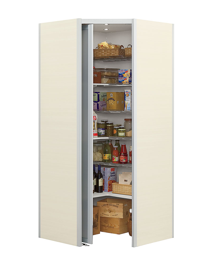 キッチンのコーナー部を活かせる収納ユニット