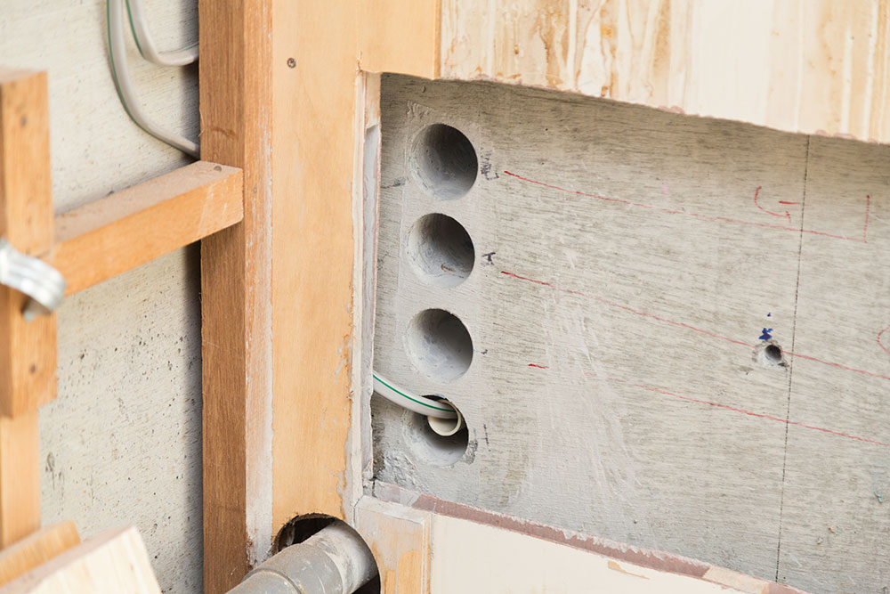 コア抜きをしたコンクリートのイメージ