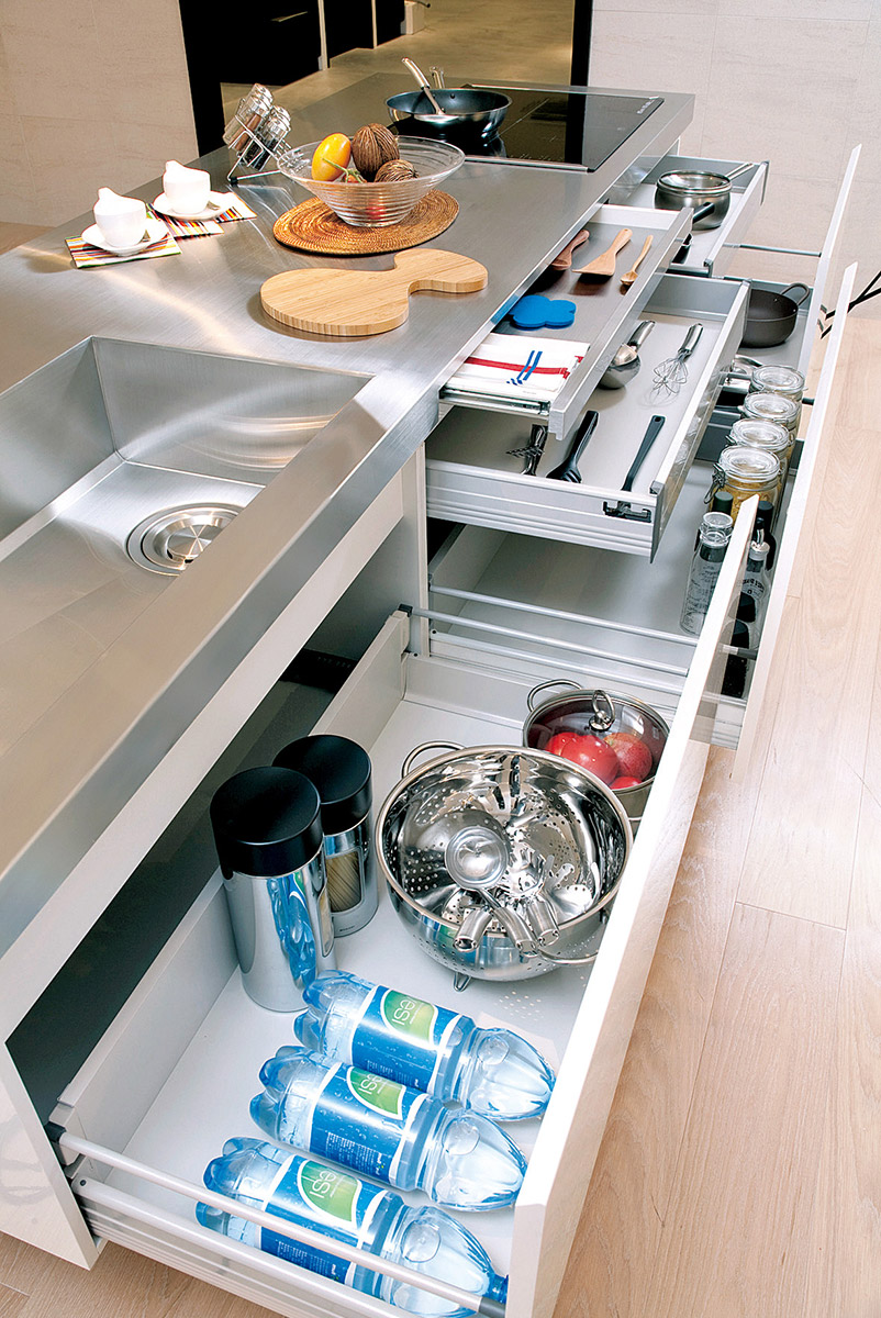 厚さ6㎝のステンレスカウンタートップの画像