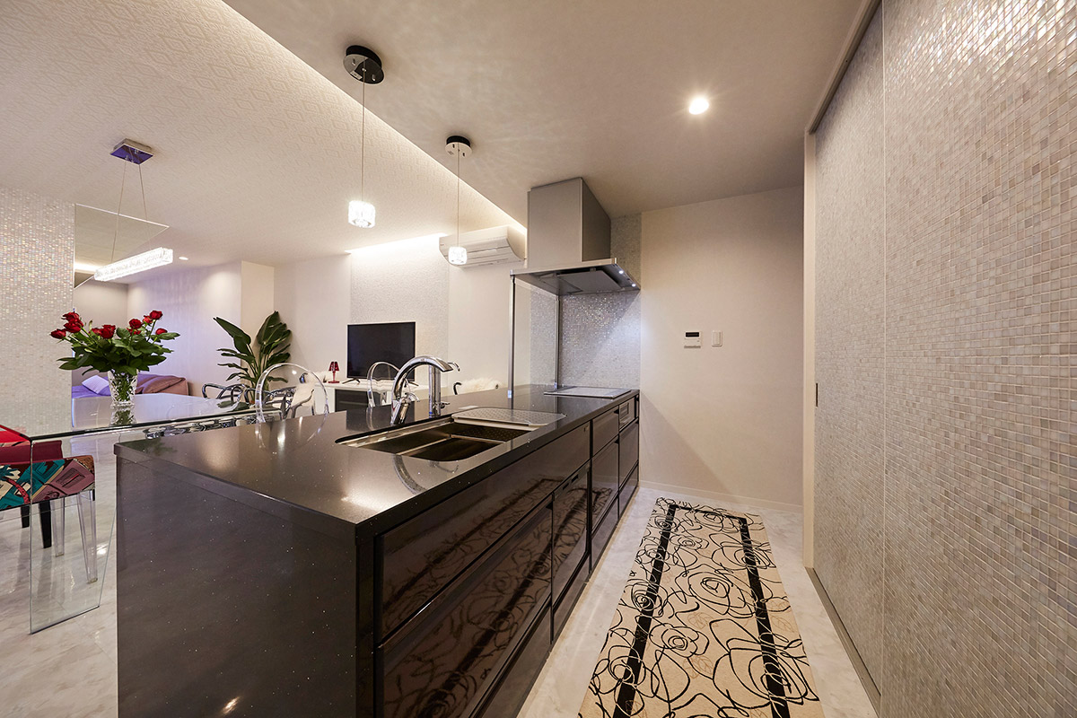 タカラスタンダードのシステムキッチン、レミューを採用したキッチンリフォーム事例の写真