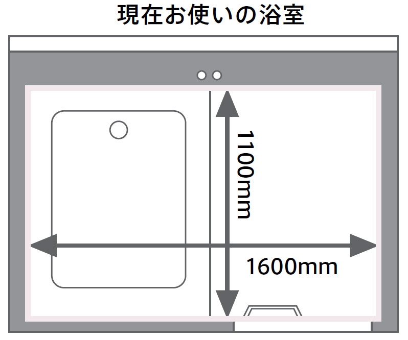 既存のユニットバスの画像