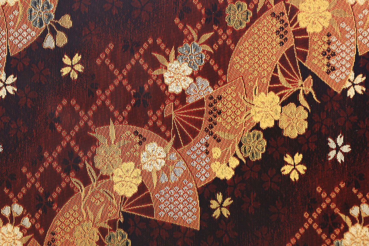 西陣織「扇」の写真