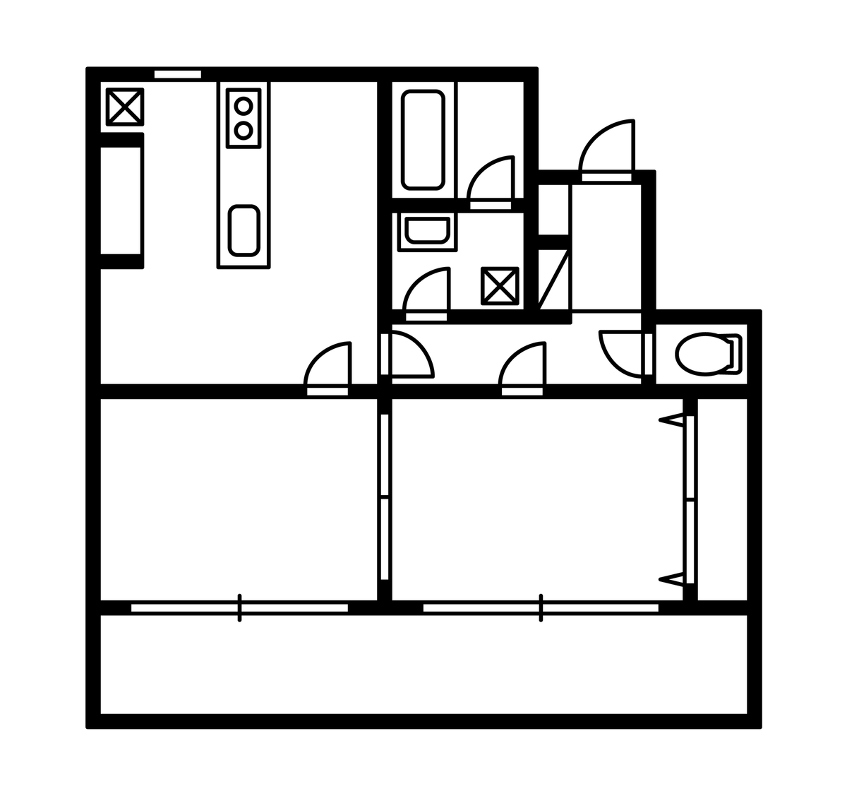 古い家の間取り図
