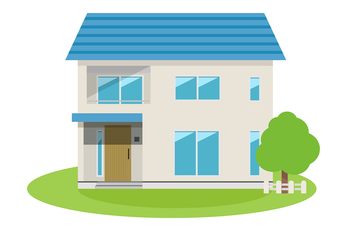 1階と2階の床面積が同じ総2階の家