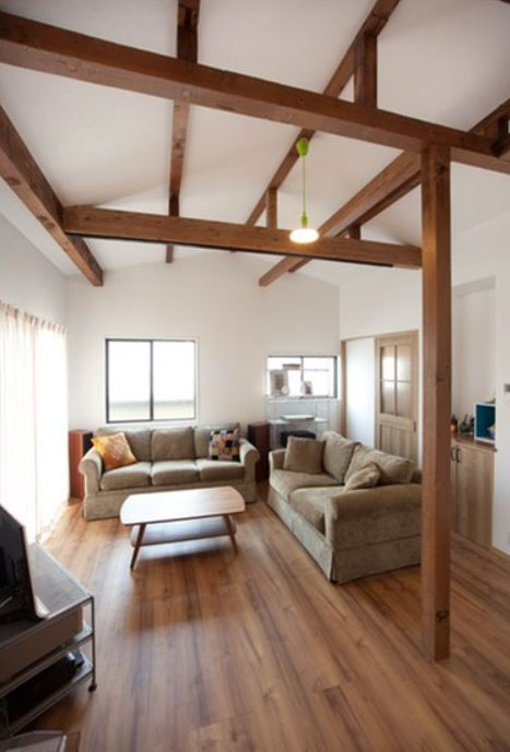 減築リフォームをした実例のLDK