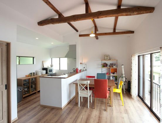 減築リフォームをした実例のキッチン