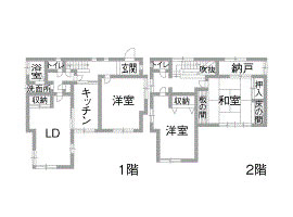 リフォーム前の間取り