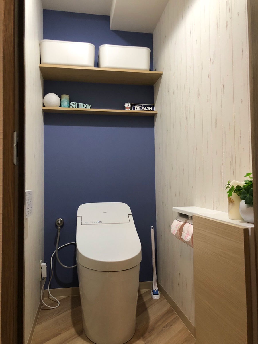 内装も一新したトイレの様子