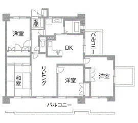リフォーム前の間取り