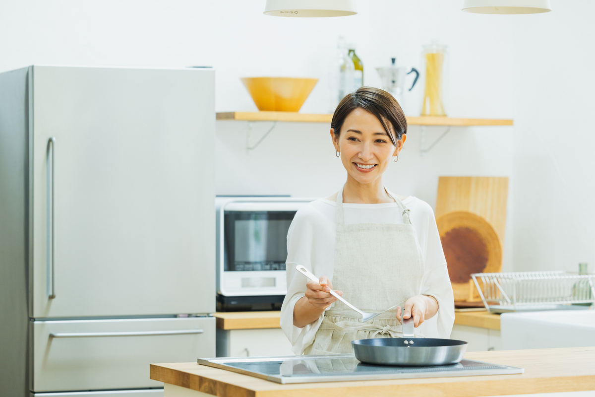 コの字型(U型)キッチンのイメージ