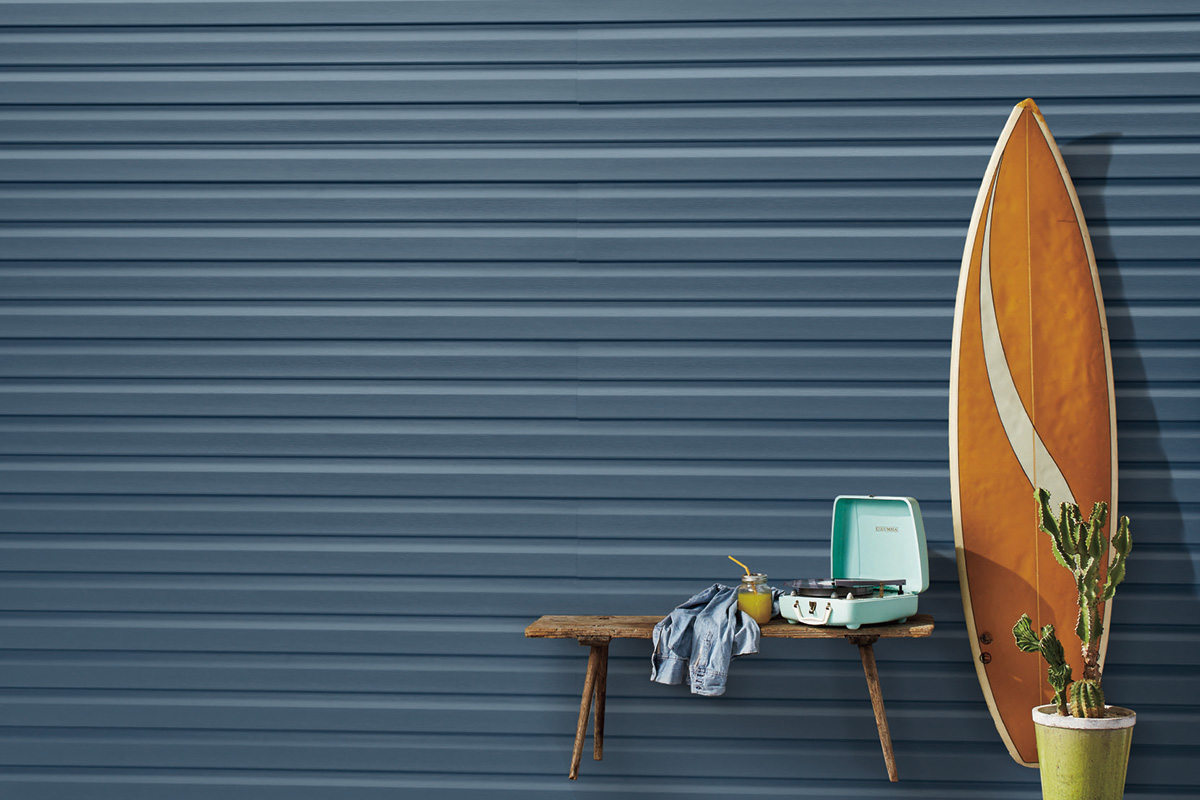 色が剥げにくい樹脂サイディングの写真