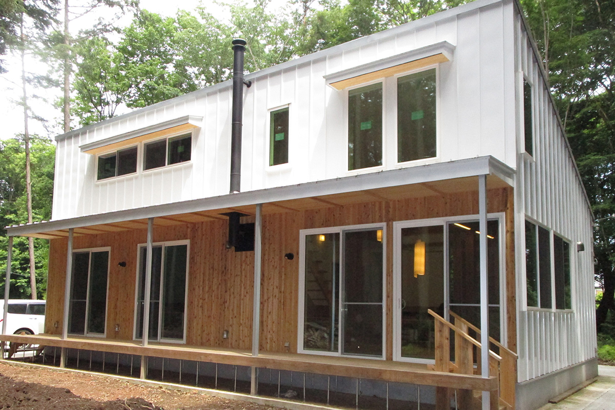 スギのサイディングの写真