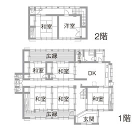 リフォーム前の間取り図