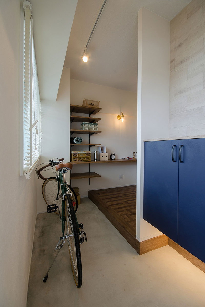 自転車も置ける土間玄関