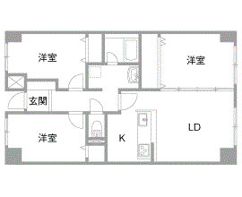 リフォーム前の間取り