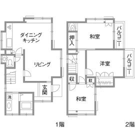 リフォーム前の間取り