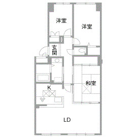 リフォーム前の間取り