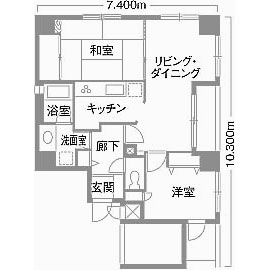 リフォーム前の間取り