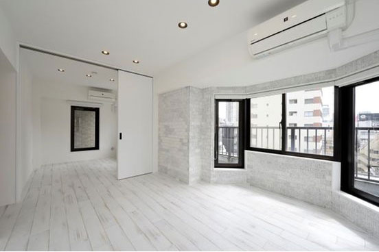 ダウンライトを採用した寝室