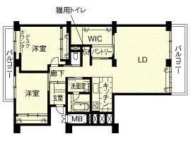 リフォーム後の間取図