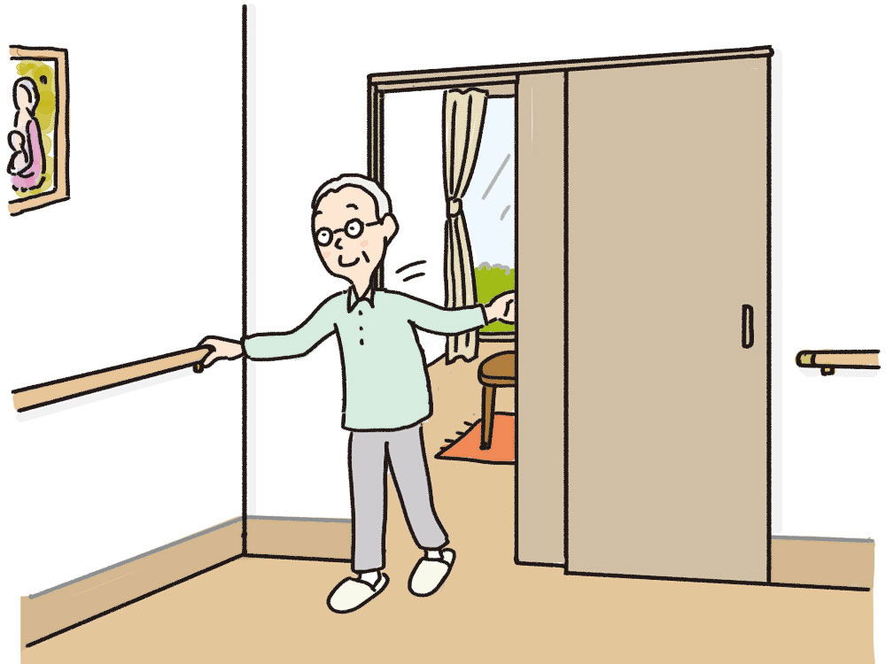 部屋と廊下の段差解消