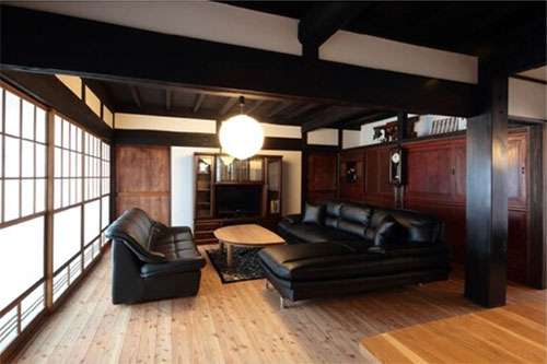 漆喰を使用した美しい古民家