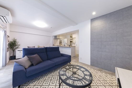 対面式キッチンのあるLDK