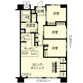 リフォーム後の間取り図