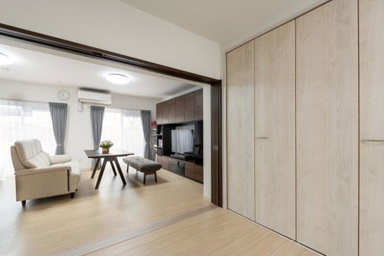 間仕切りのあるLDK