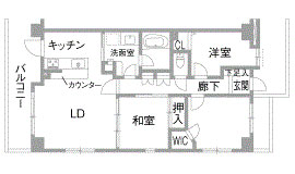 リフォーム前の間取り図