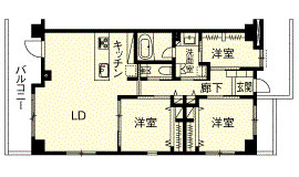 リフォーム後の間取り図