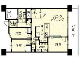 リフォーム後の間取図