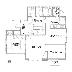 リフォーム前の間取図