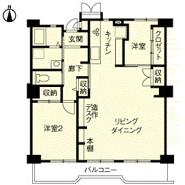 リフォーム後の間取図