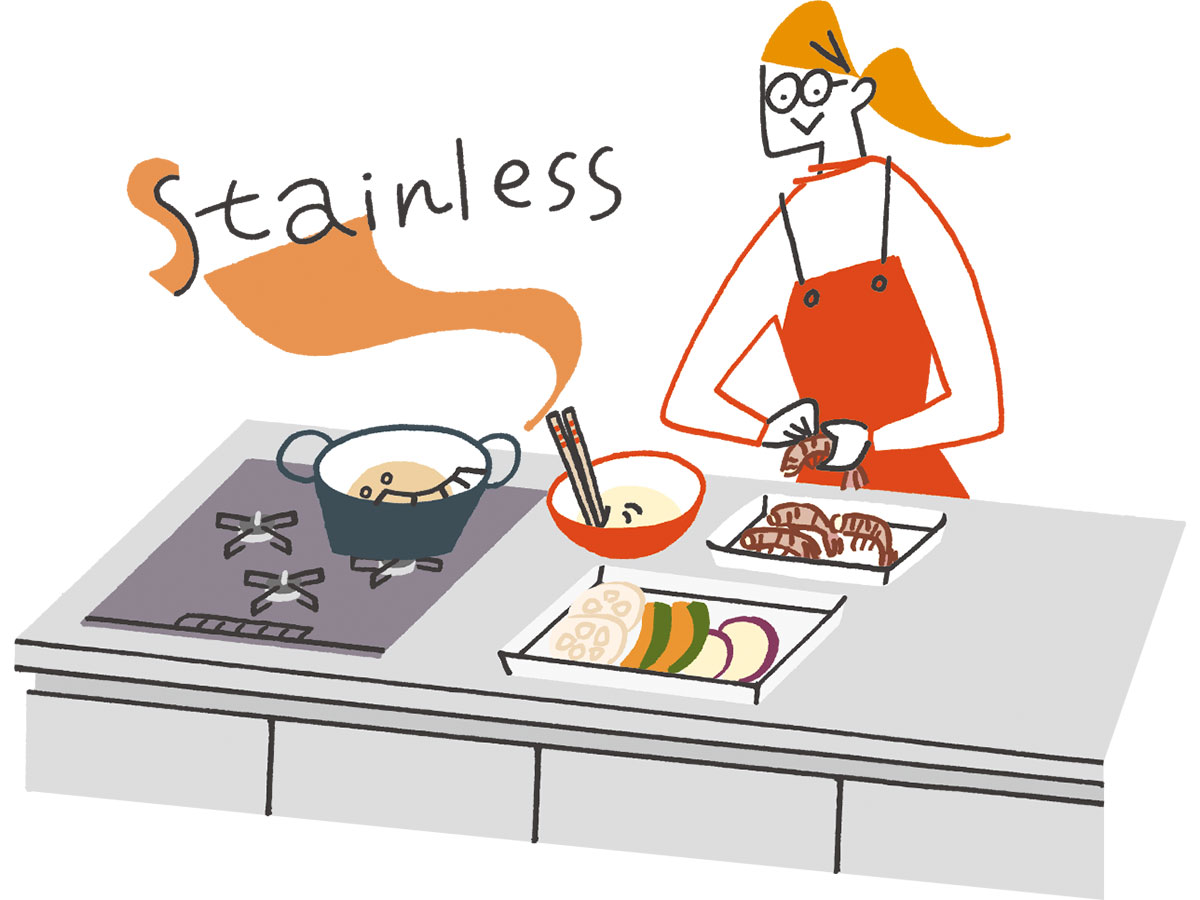 ステンレスキッチンイラスト