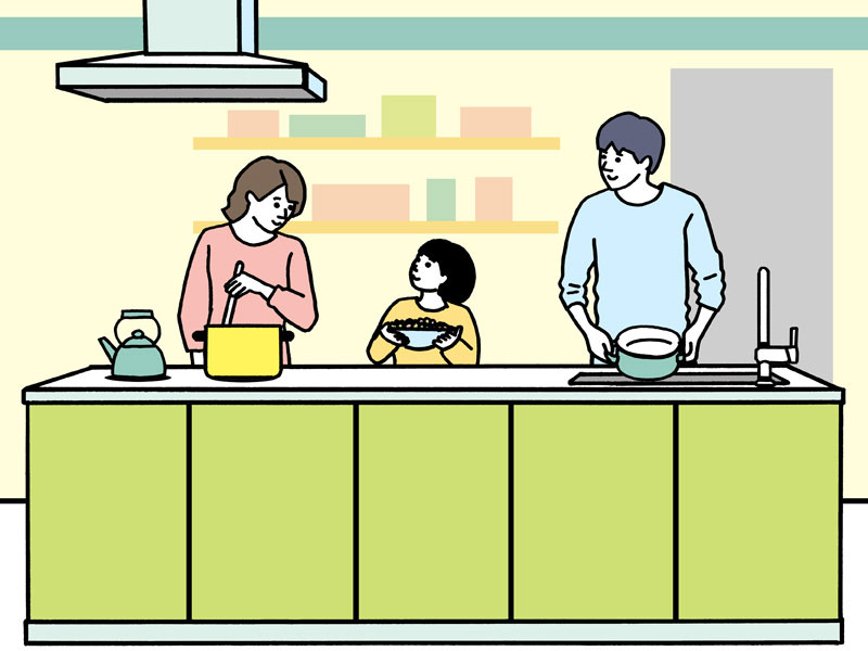 アイランドキッチン