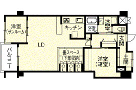 リフォーム後の間取図