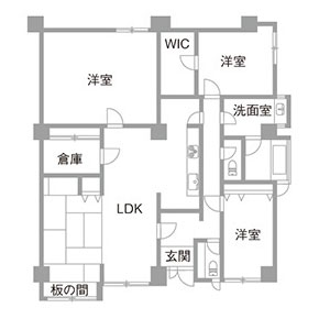 リフォーム前の間取図