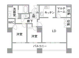 リフォーム前の間取図