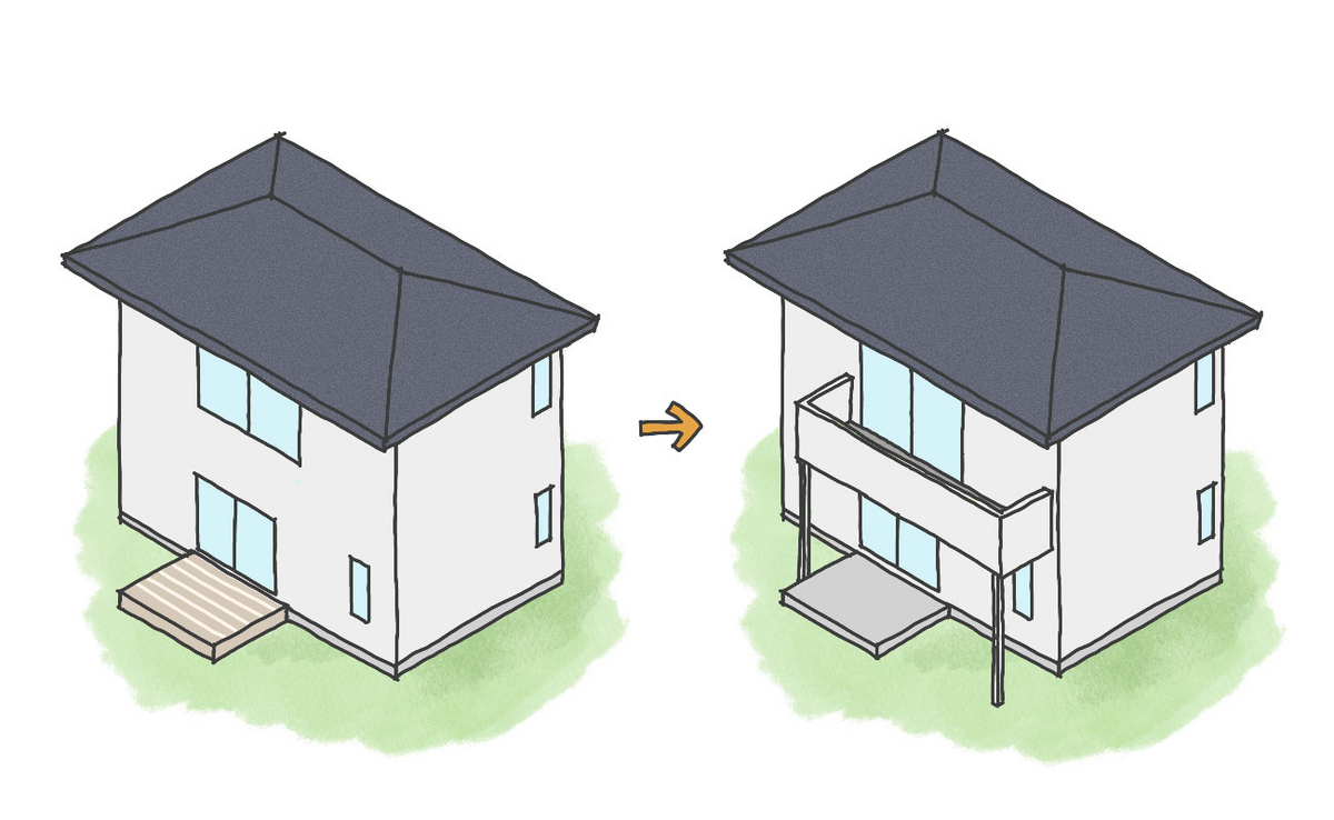 ベランダ・バルコニーの増設
