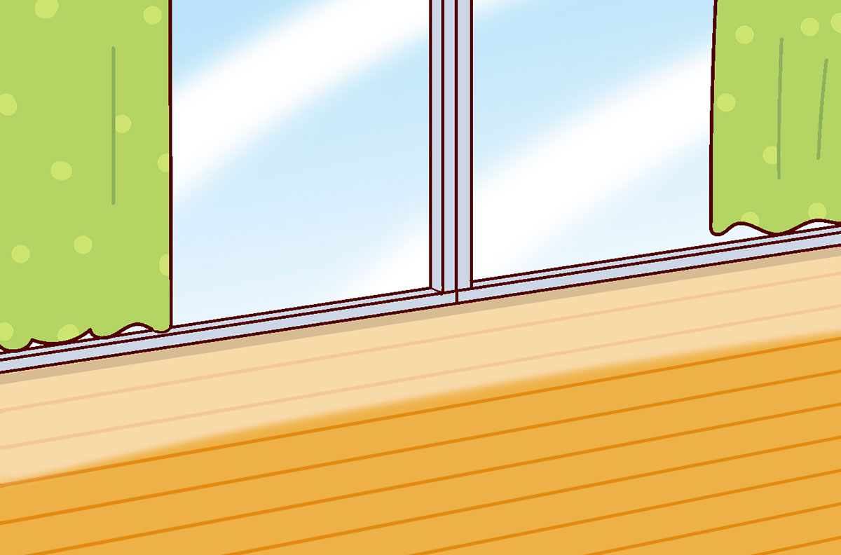 フローリングの日焼け