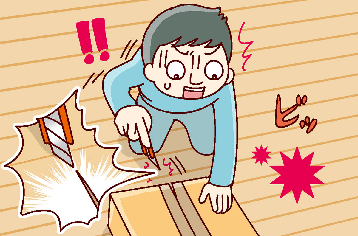 クッションフロアの傷