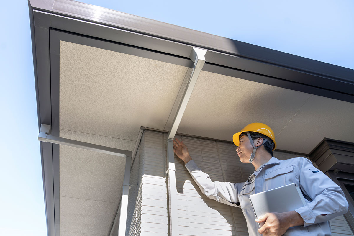 雨どいの確認