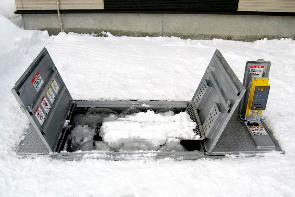 埋設型の融雪機の画像