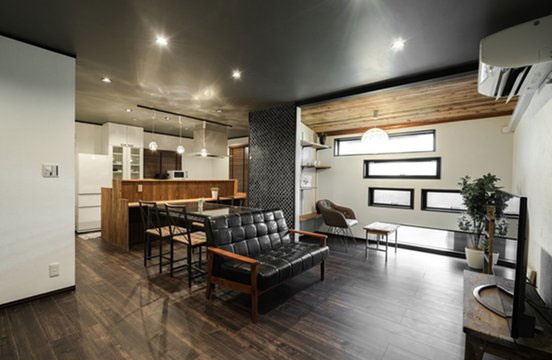 和室・洋室・廊下をリビングダイニングに変更